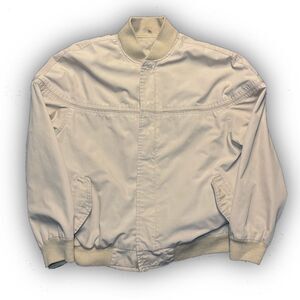 vintage windcrest tan harrington bomber jacket